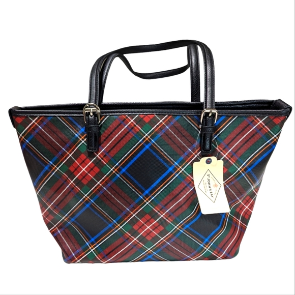 Plaid Shoulder Bag NWT - Picture 1 of 6